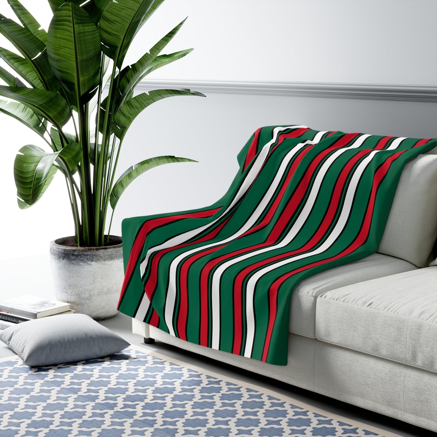 Mexico Retro Stripes Blanket Throw
