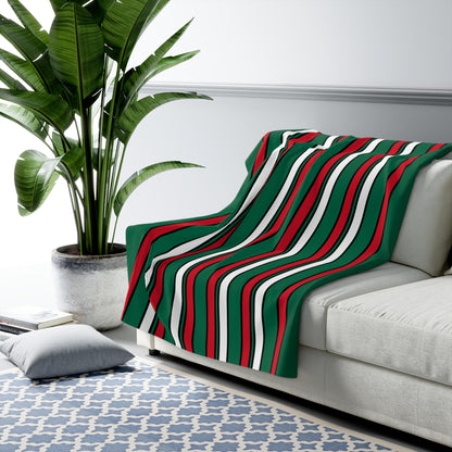 Mexico Retro Stripes Blanket Throw