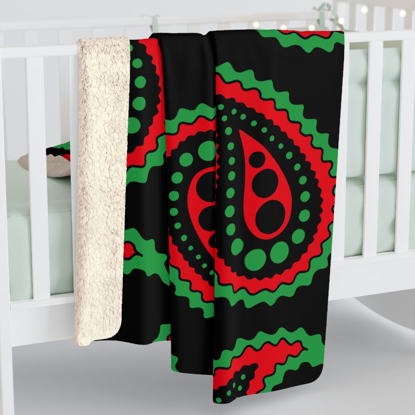 Libya Retro Paisley Blanket Throw