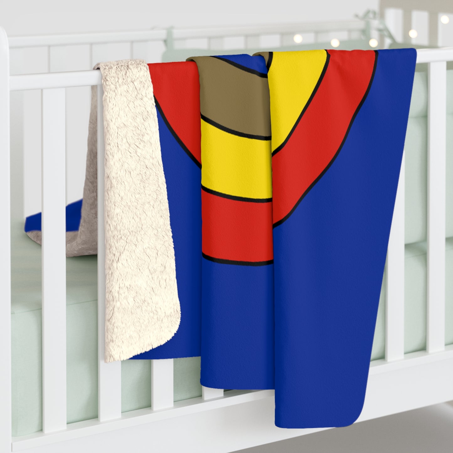 Moldova Retro Target Blanket Throw