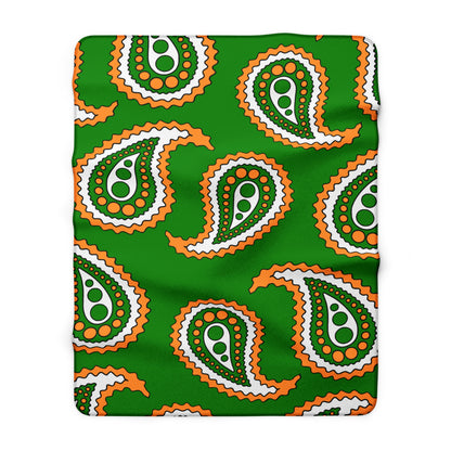 India Retro Paisley Blanket Throw