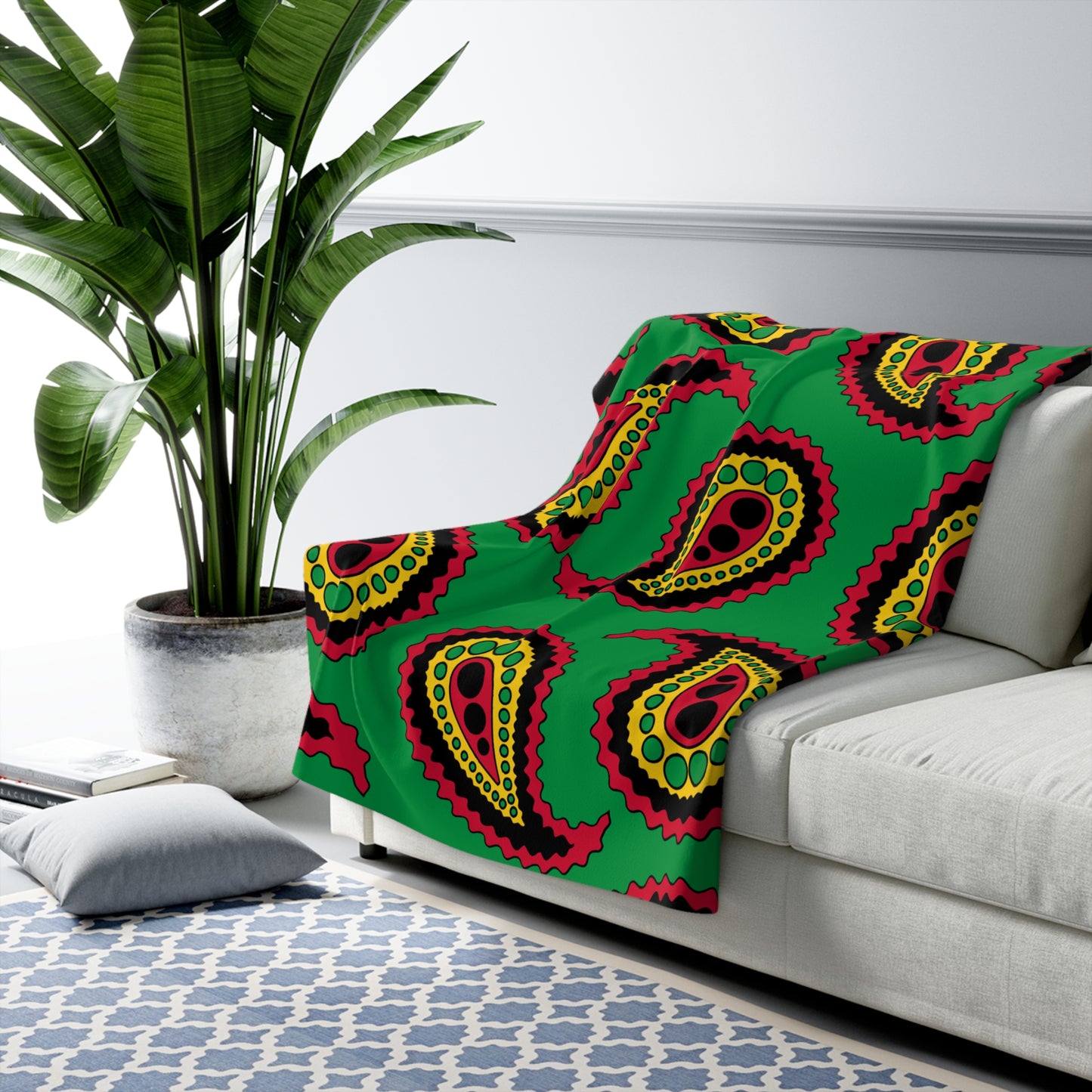 Vanuatu Retro Paisley Blanket Throw