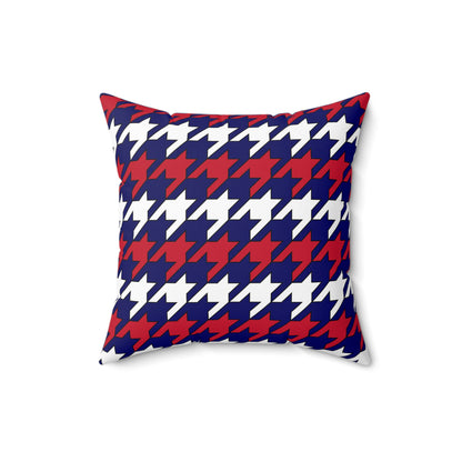 South Georgia And The South Sandwich Islands Retro Houndstooth Cushion Pillow