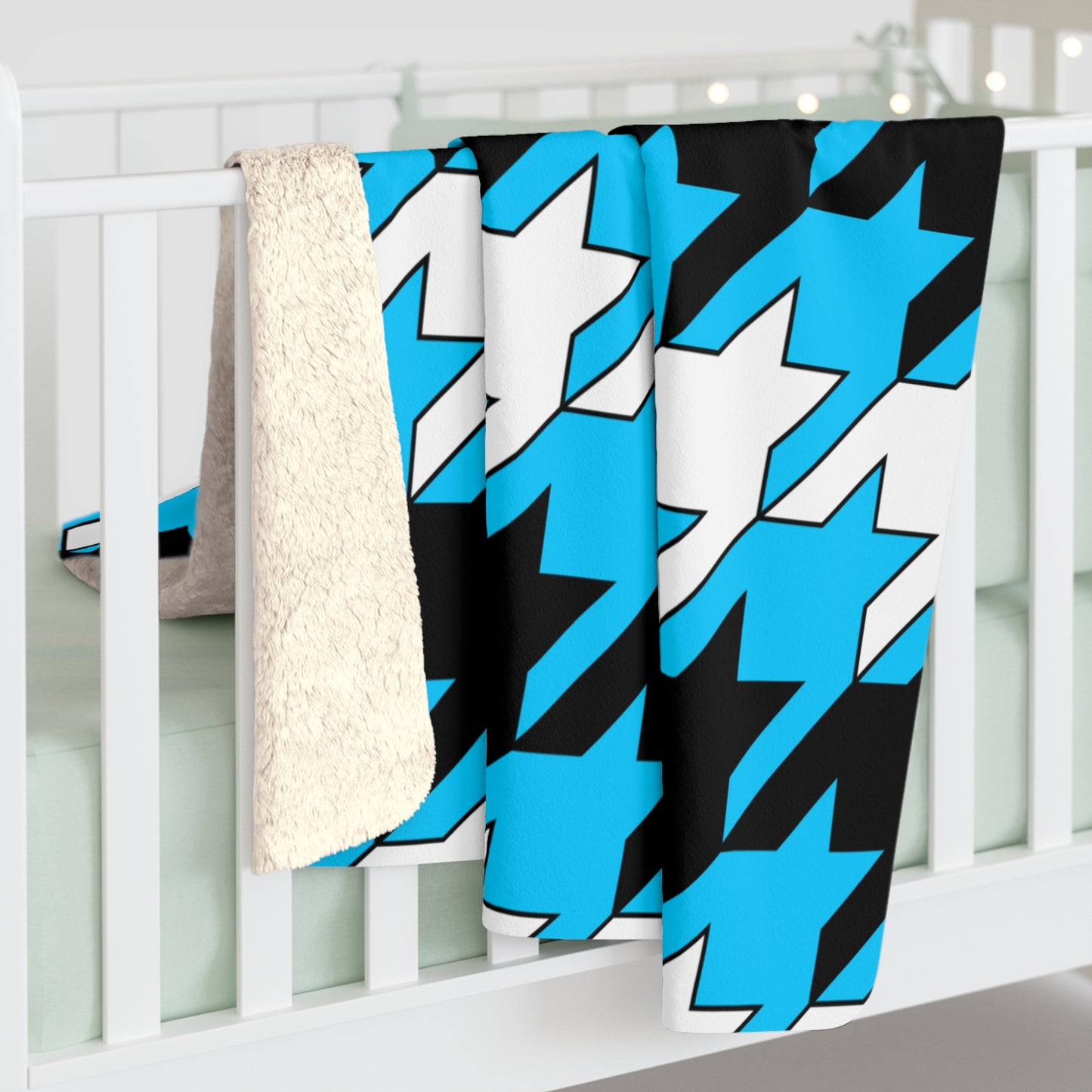 Botswana Retro Houndstooth Blanket Throw