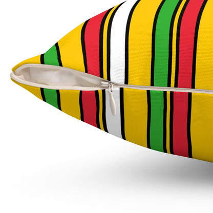 Myanmar Retro Stripes Cushion Pillow