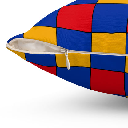 Armenia Retro Check Cushion Pillow