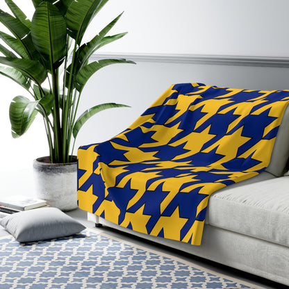 Barbados Retro Houndstooth Blanket Throw