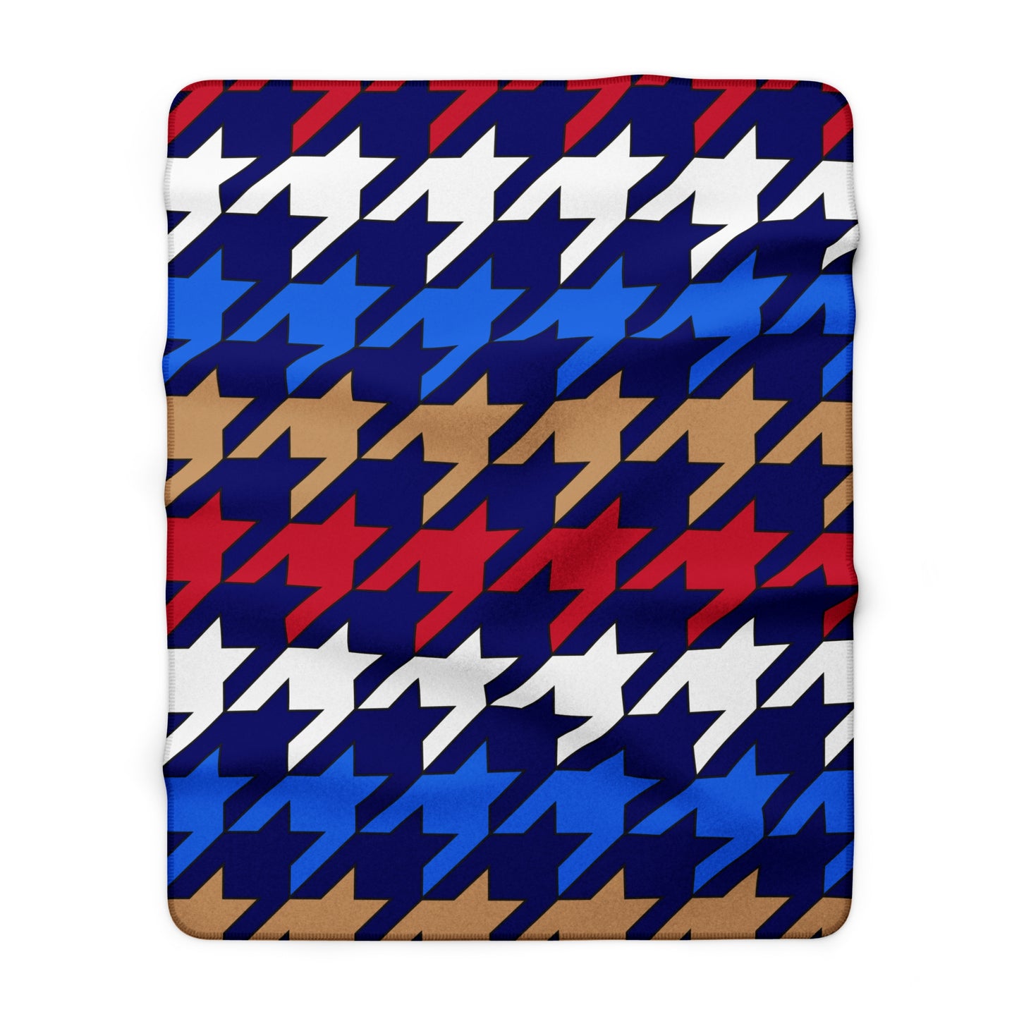 Tristan Da Cunha Retro Houndstooth Blanket Throw