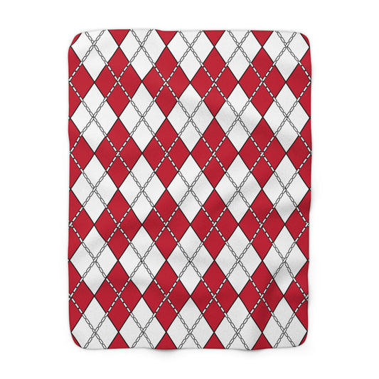 Denmark Retro Argyle Blanket Throw