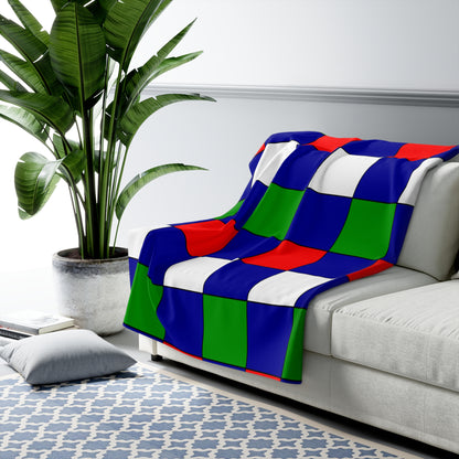 Gambia Retro Check Blanket Throw