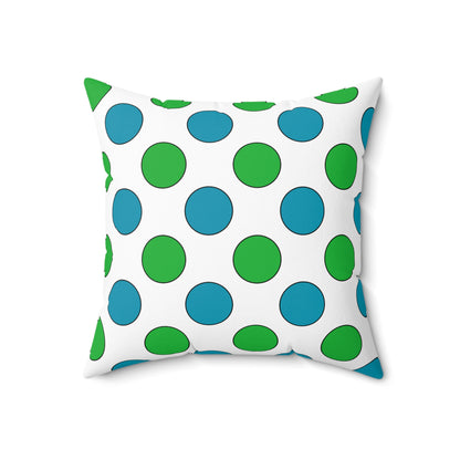 Uzbekistan Retro Polka Dots Cushion Pillow