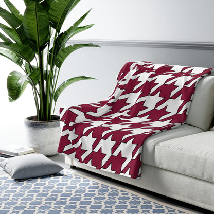 Qatar Retro Houndstooth Blanket Throw