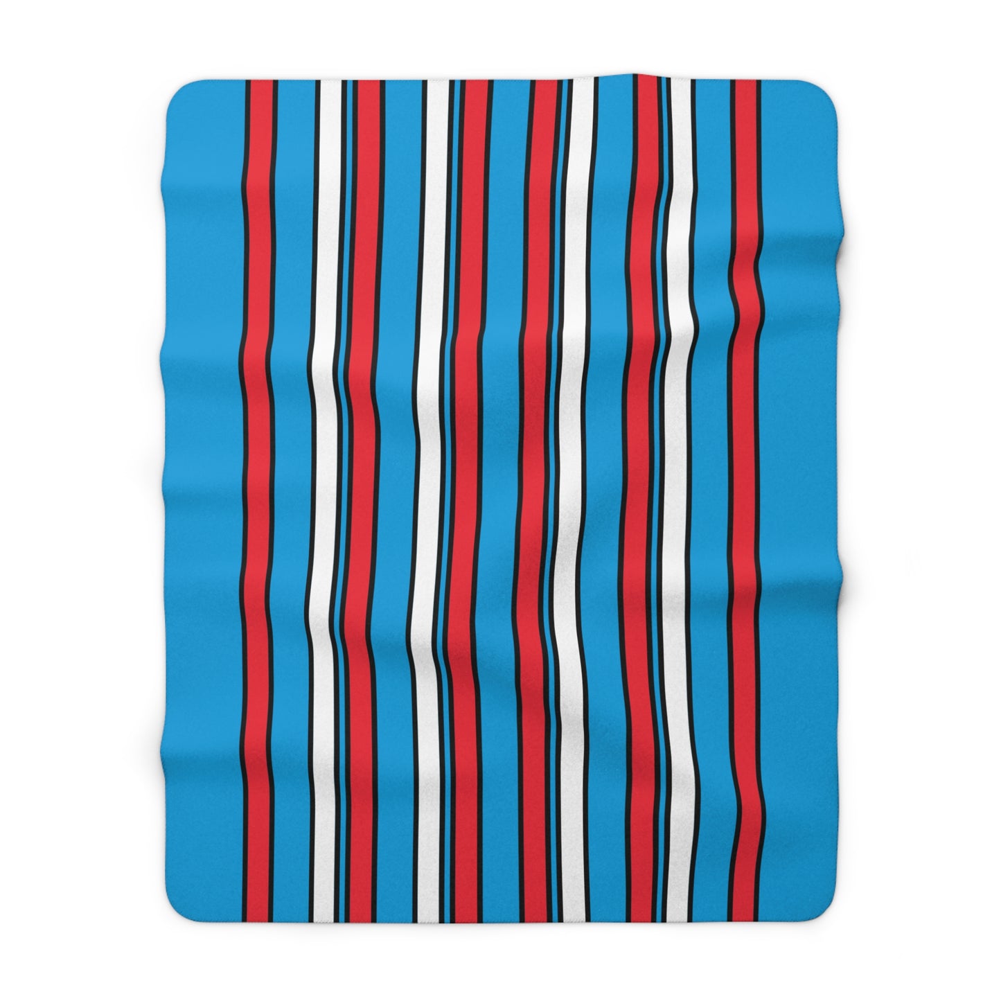 Luxembourg Retro Stripes Blanket Throw