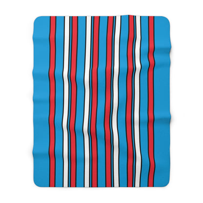 Luxembourg Retro Stripes Blanket Throw