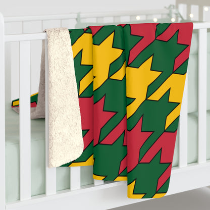 Mauritania Retro Houndstooth Blanket Throw