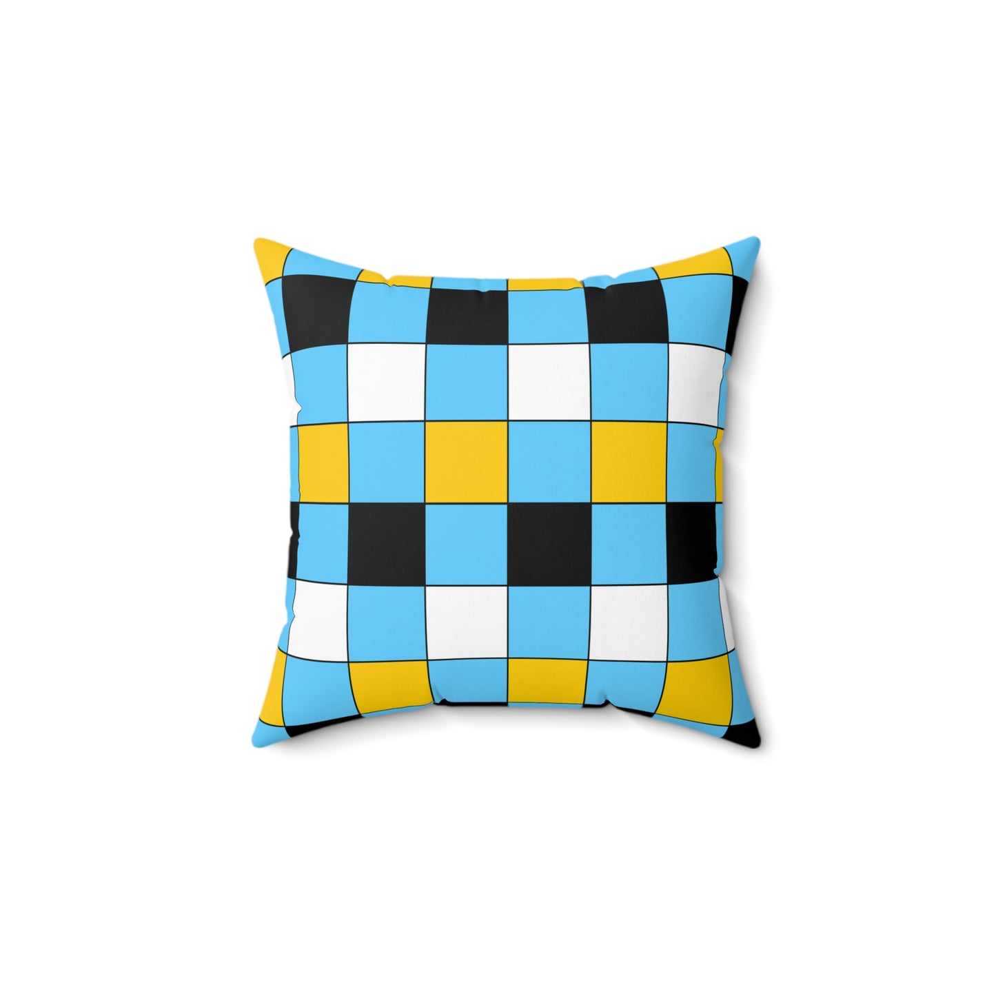 Saint Lucia Retro Check Cushion Pillow