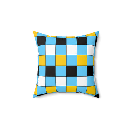 Saint Lucia Retro Check Cushion Pillow