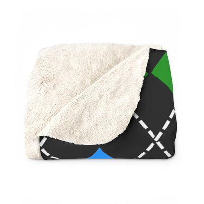 Tanzania Retro Argyle Blanket Throw