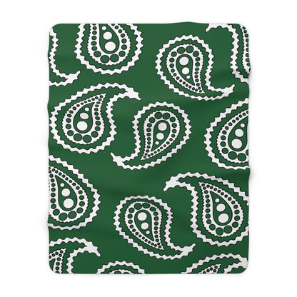 Saudi Arabia Retro Paisley Blanket Throw