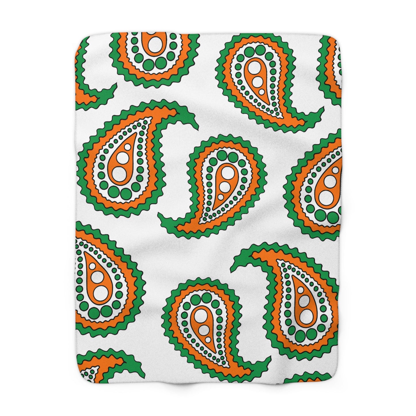 Ireland Retro Paisley Blanket Throw