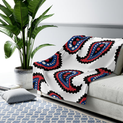 Republic Of Korea Retro Paisley Blanket Throw