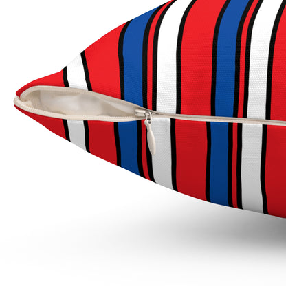 Slovakia Retro Stripes Cushion Pillow