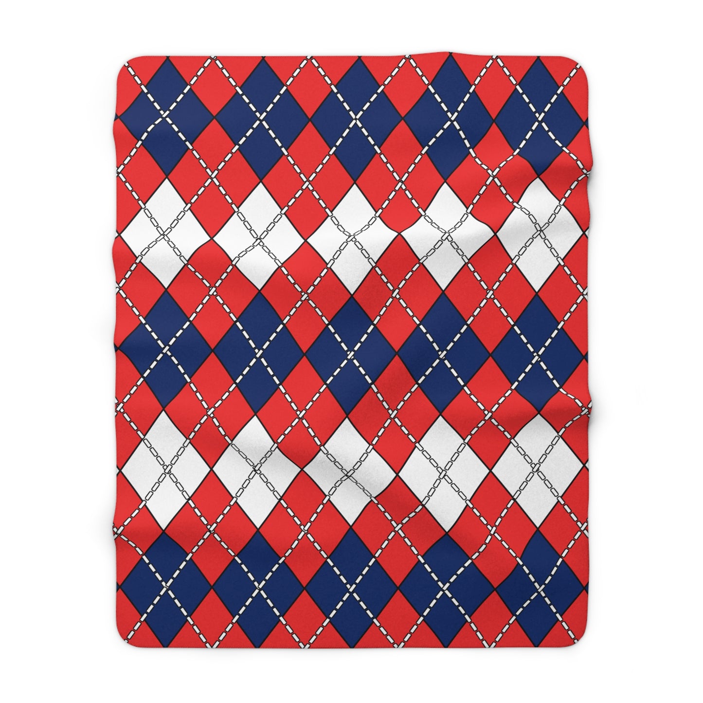 Svalbard And Jan Mayen Retro Argyle Blanket Throw