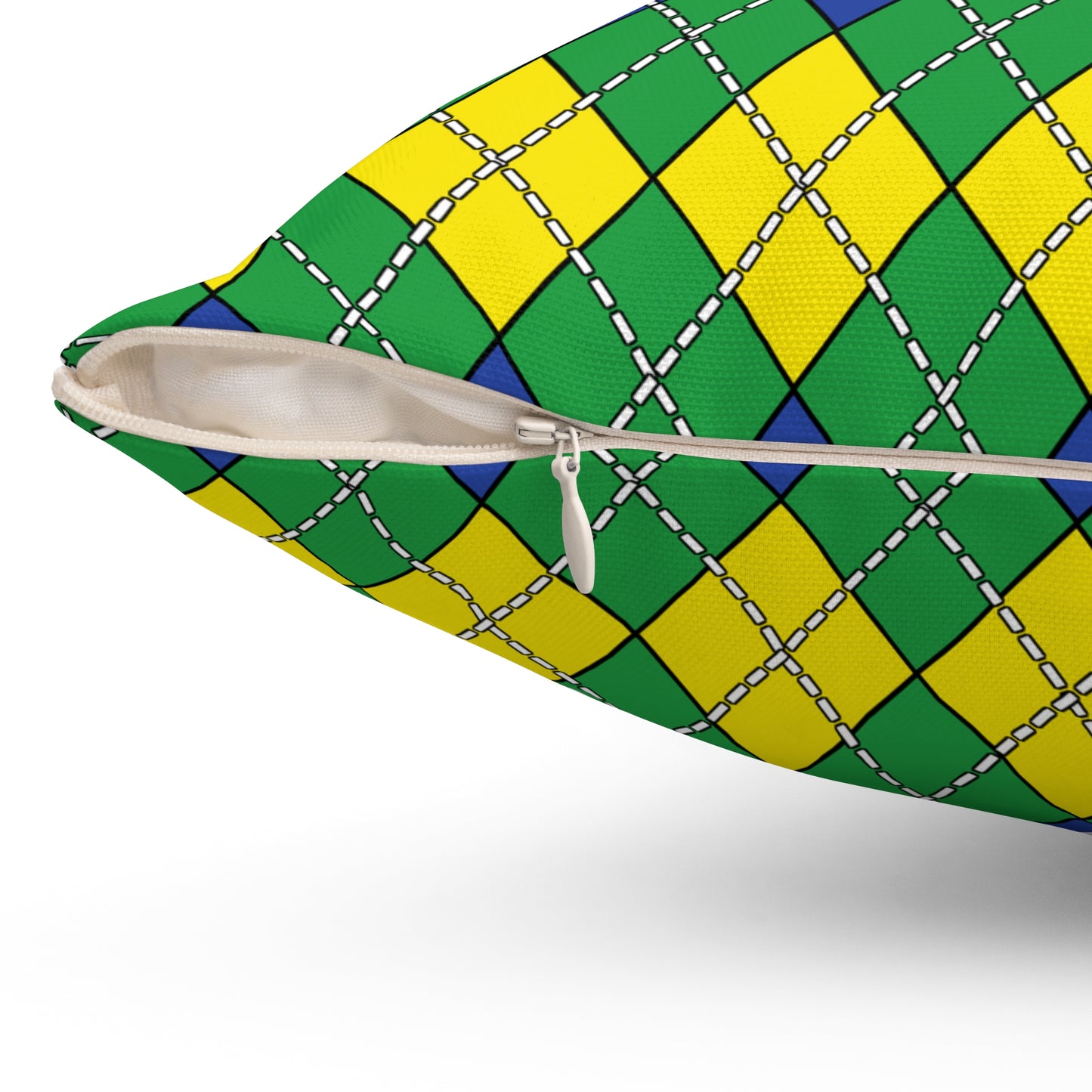 Brazil Retro Argyle Cushion Pillow