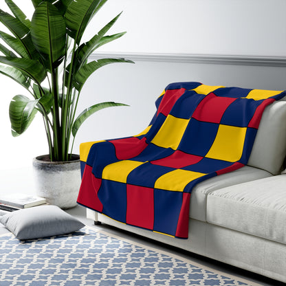Chad Retro Check Blanket Throw