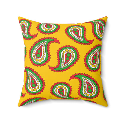 Myanmar Retro Paisley Cushion Pillow