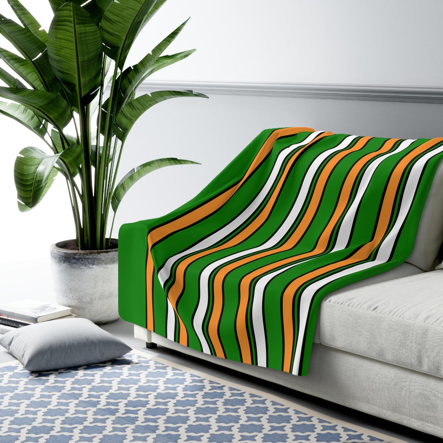 India Retro Stripes Blanket Throw