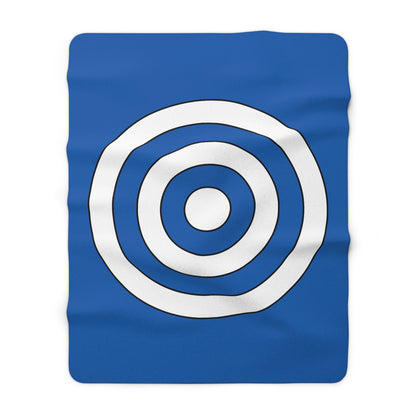 Greece Retro Target Blanket Throw