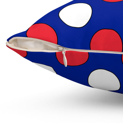 French Southern Territories Retro Polka Dots Cushion Pillow