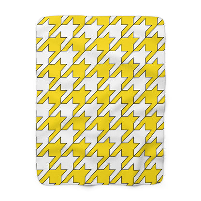Vatican City Retro Houndstooth Blanket Throw