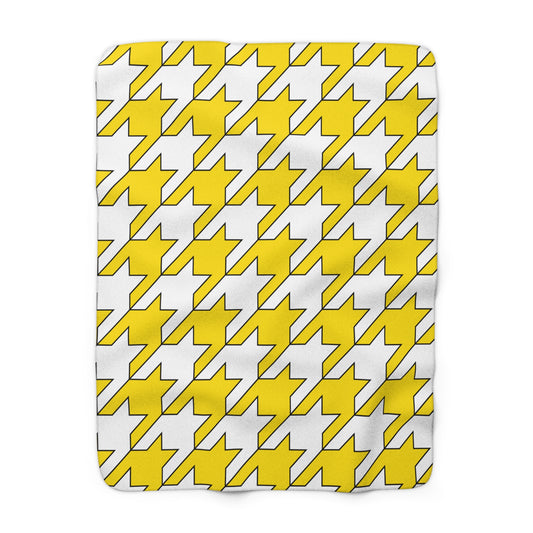 Vatican City Retro Houndstooth Blanket Throw