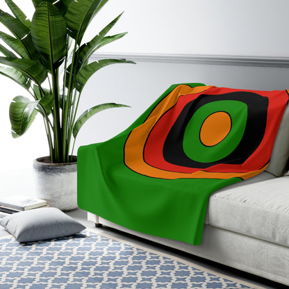 Zambia Retro Target Blanket Throw