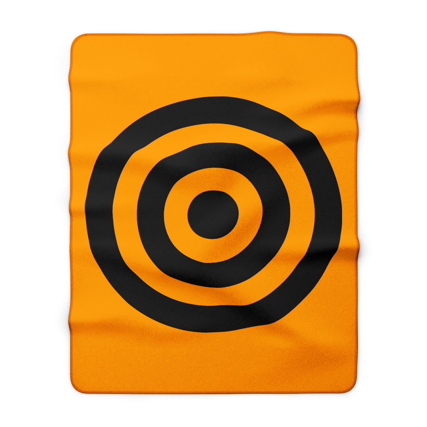 Orange, Black Retro Target Blanket Throw