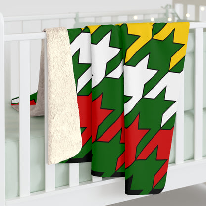 Zimbabwe Retro Houndstooth Blanket Throw