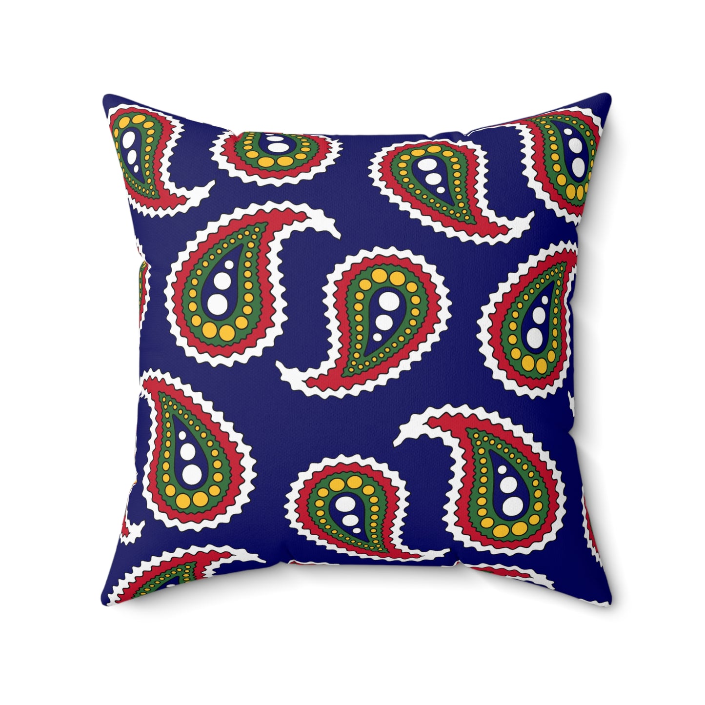 British Virgin Islands Retro Paisley Cushion Pillow