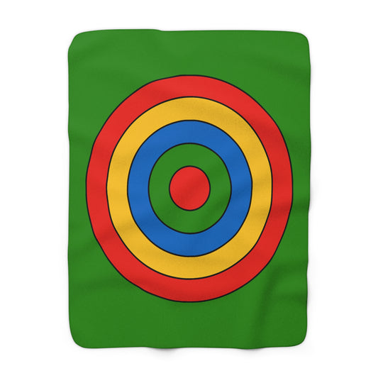 Ethiopia Retro Target Blanket Throw