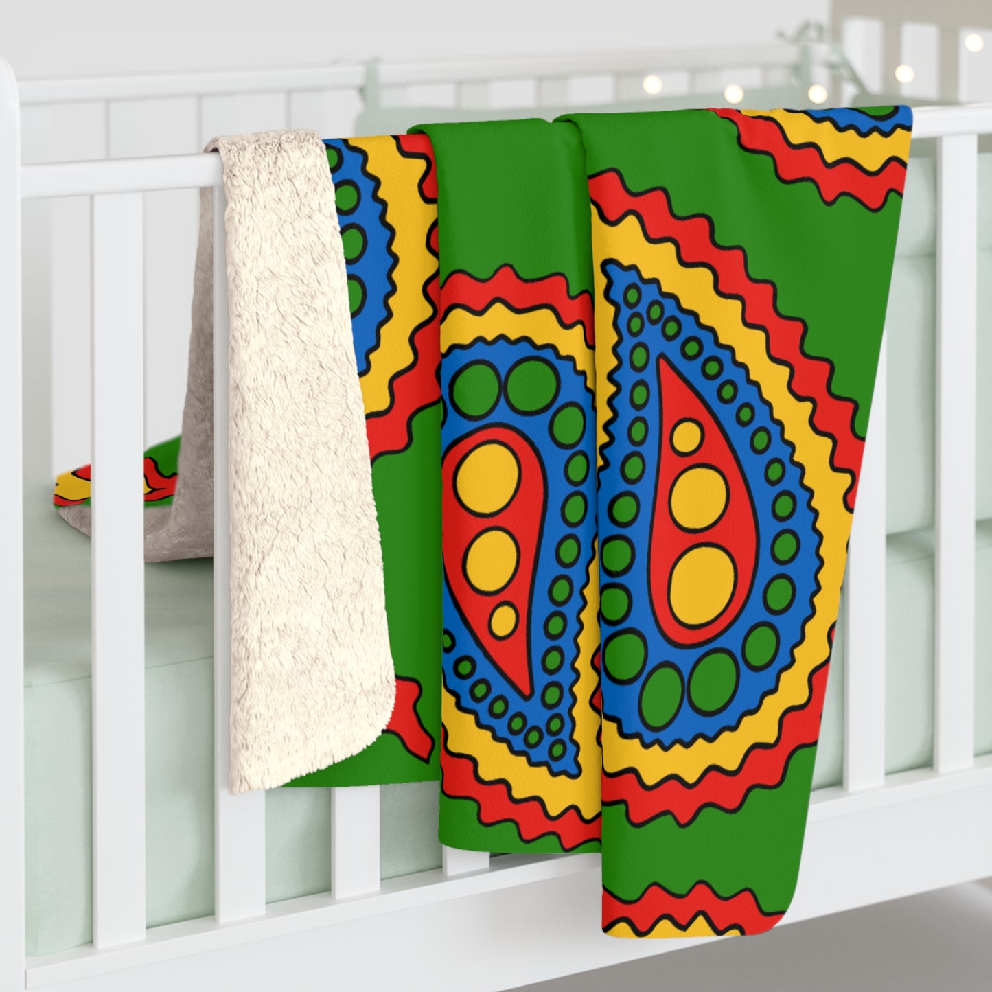 Ethiopia Retro Paisley Blanket Throw