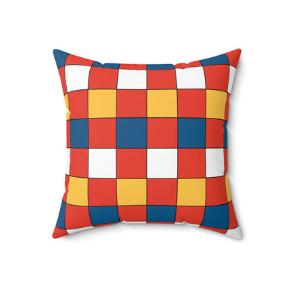 Kiribati Retro Check Cushion Pillow