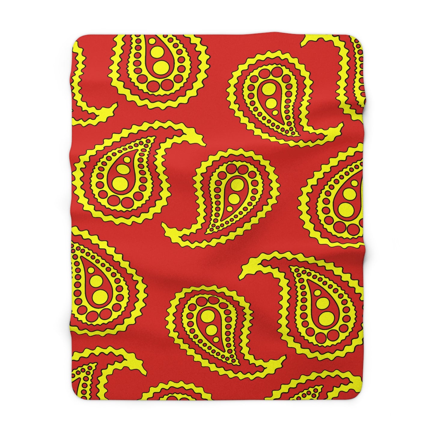 Vietnam Retro Paisley Blanket Throw