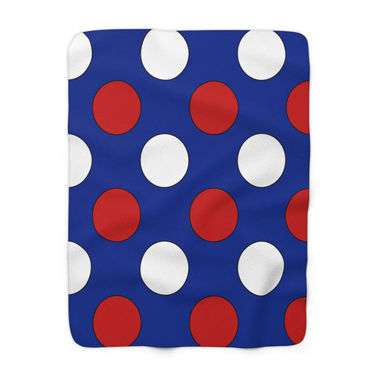 Cuba Retro Polka Dots Blanket Throw