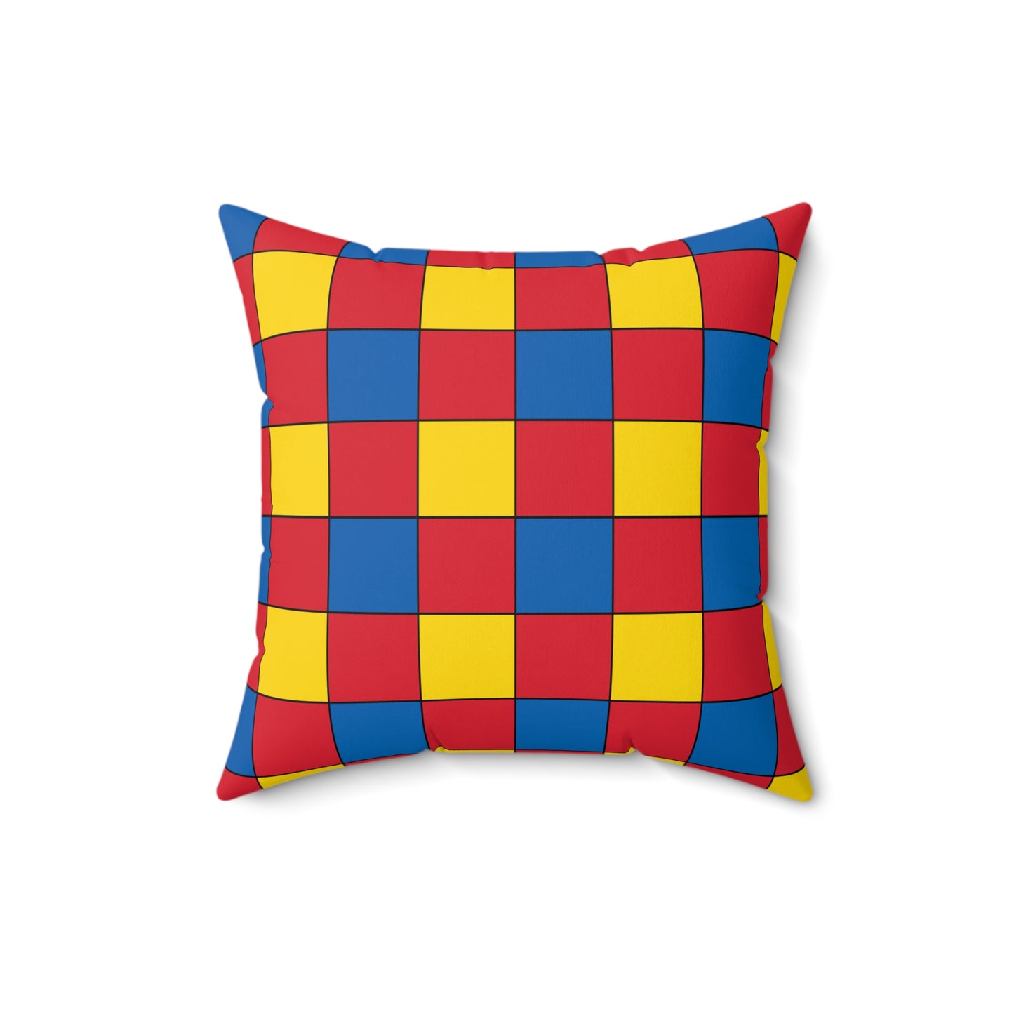 Mongolia Retro Check Cushion Pillow