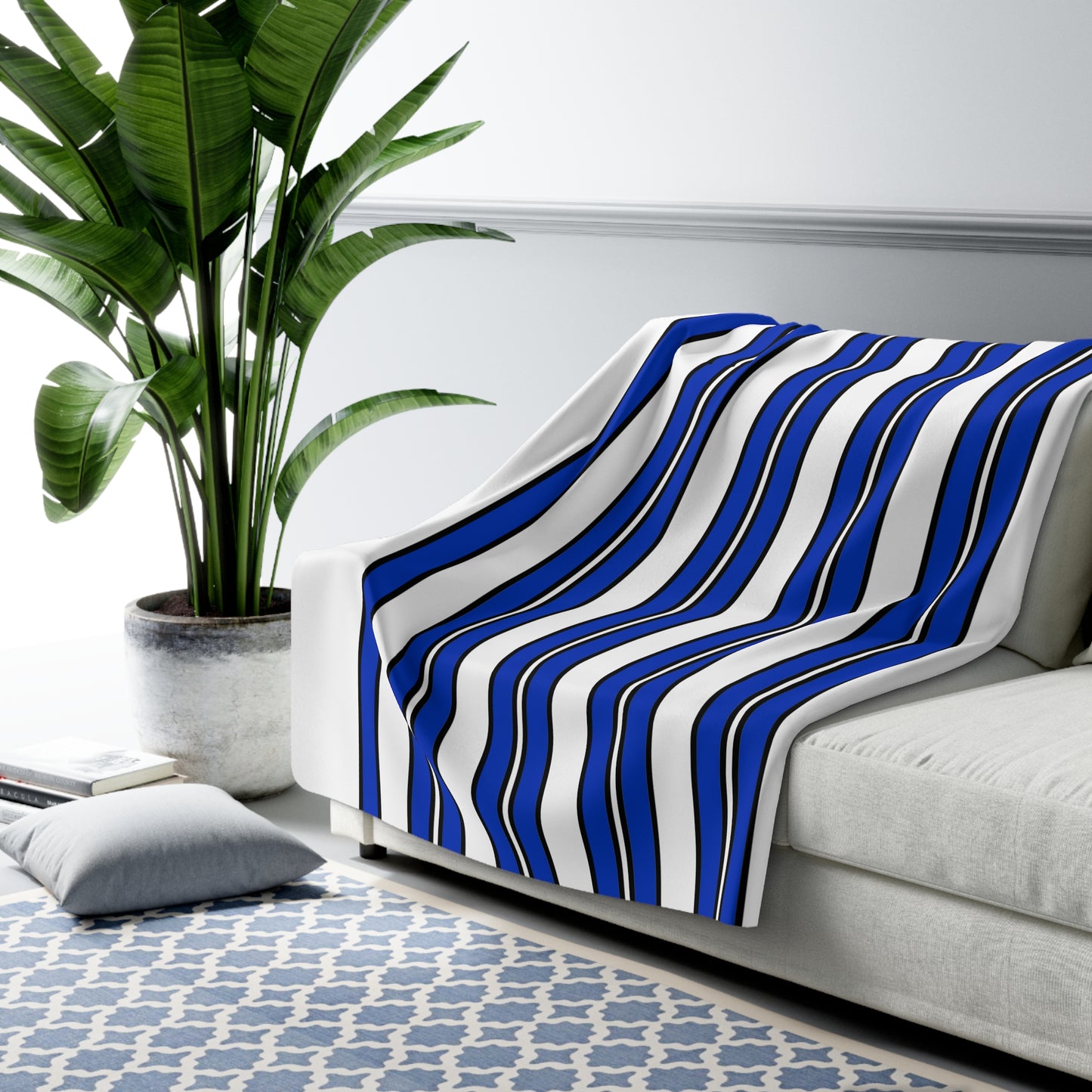 Israel Retro Stripes Blanket Throw