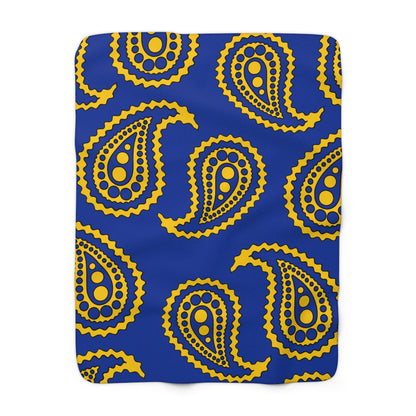 European Union Retro Paisley Blanket Throw