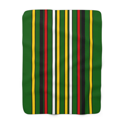 Zimbabwe Retro Stripes Blanket Throw
