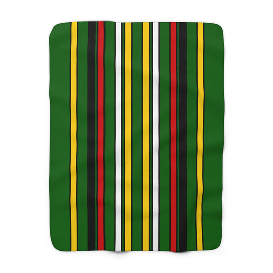 Zimbabwe Retro Stripes Blanket Throw