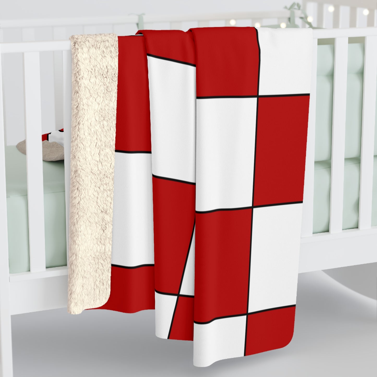 Isle Of Man Retro Check Blanket Throw